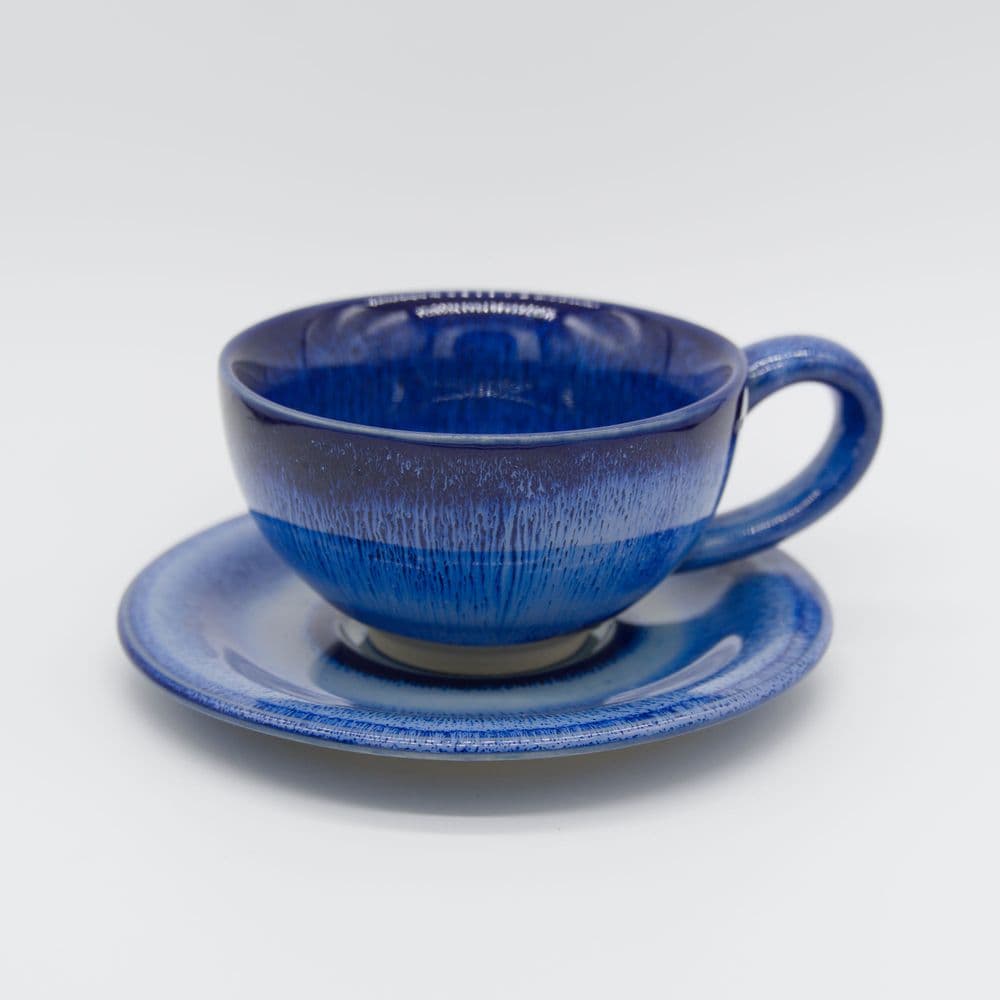 Hrnek s podšálkem SKY 150 ml modrá