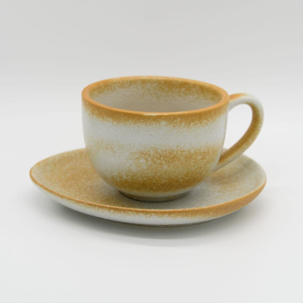 Hrnek s podšálkem CAPPUCCINO 230 ml béžová/hnědá